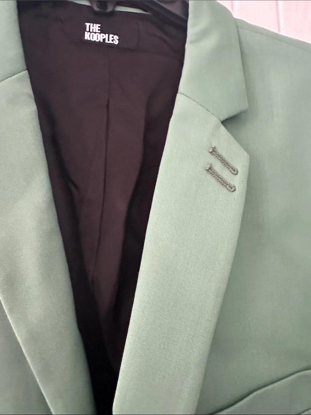 💜#56 BNWT The Kooples Mint Green Single-Breasted Blazer Retail $495